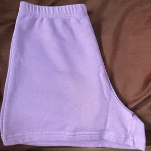 Aritzia TNA purple shorts